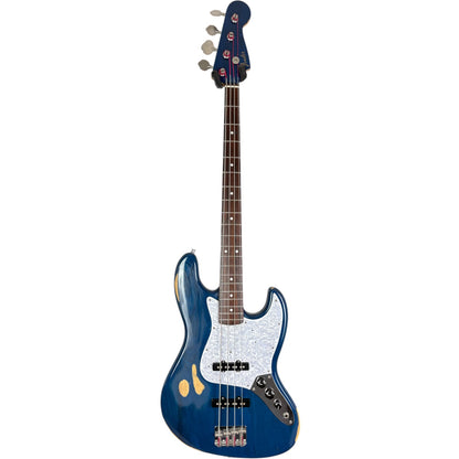 Fender Japan 62 Reissue Jazz Bass - áttetsző kék - hozzá illő fej