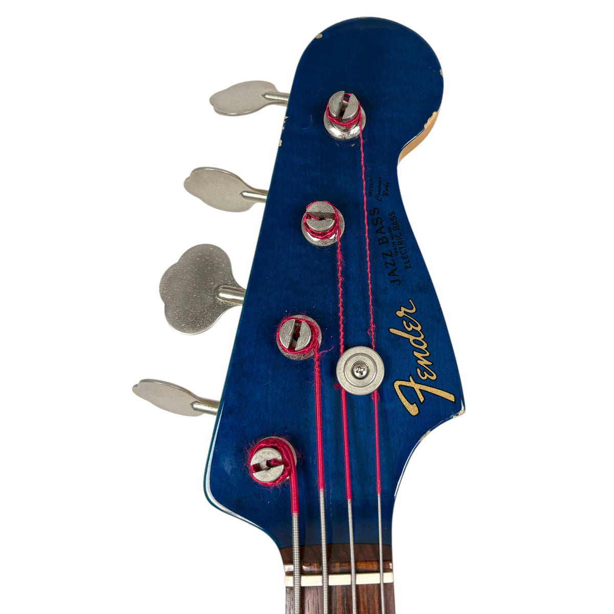 Fender Japan 62 Reissue Jazz Bass - áttetsző kék - hozzá illő fej