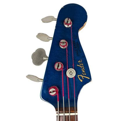 Fender Japan 62 Reissue Jazz Bass - áttetsző kék - hozzá illő fej