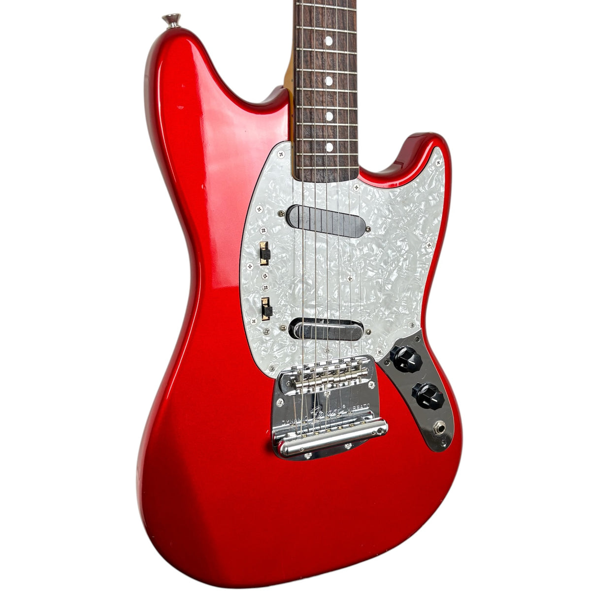 Fender Japan 69 Reissue Mustang 2014 - Candy Apple Red - hozzá illő fej