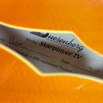 Duesenberg Starplayer TV 2012 - Vintage Orange