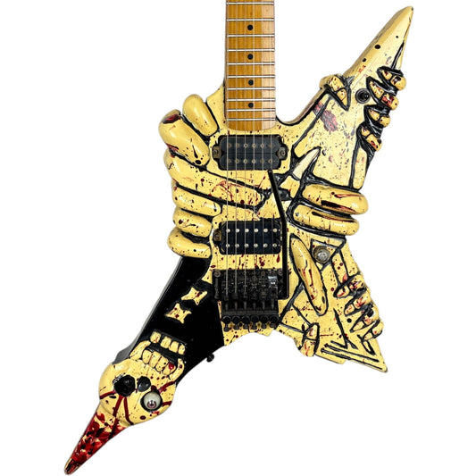 Estrela aleatória de metal pesado personalizada - caveira