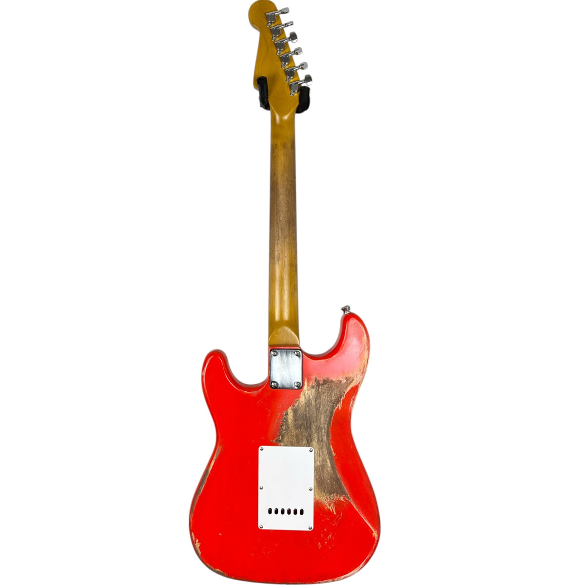 Raskaasti kulunut Relic Stratocaster - Fiesta-punainen