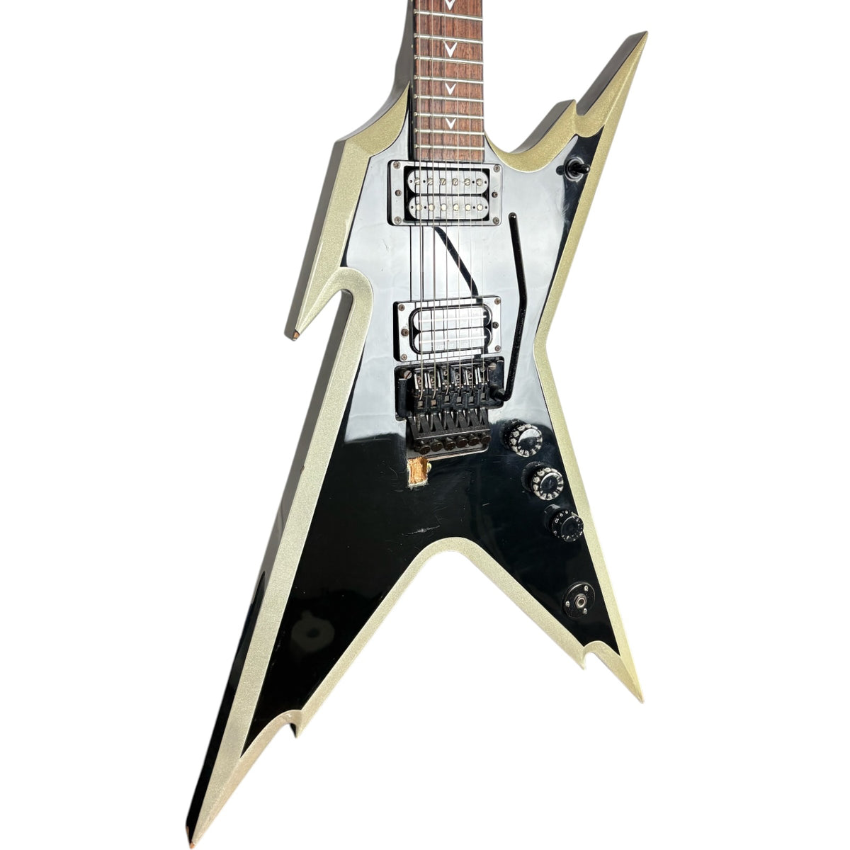 Dean Dimebag Darrell Signature Razorback 2006 - Black Silver