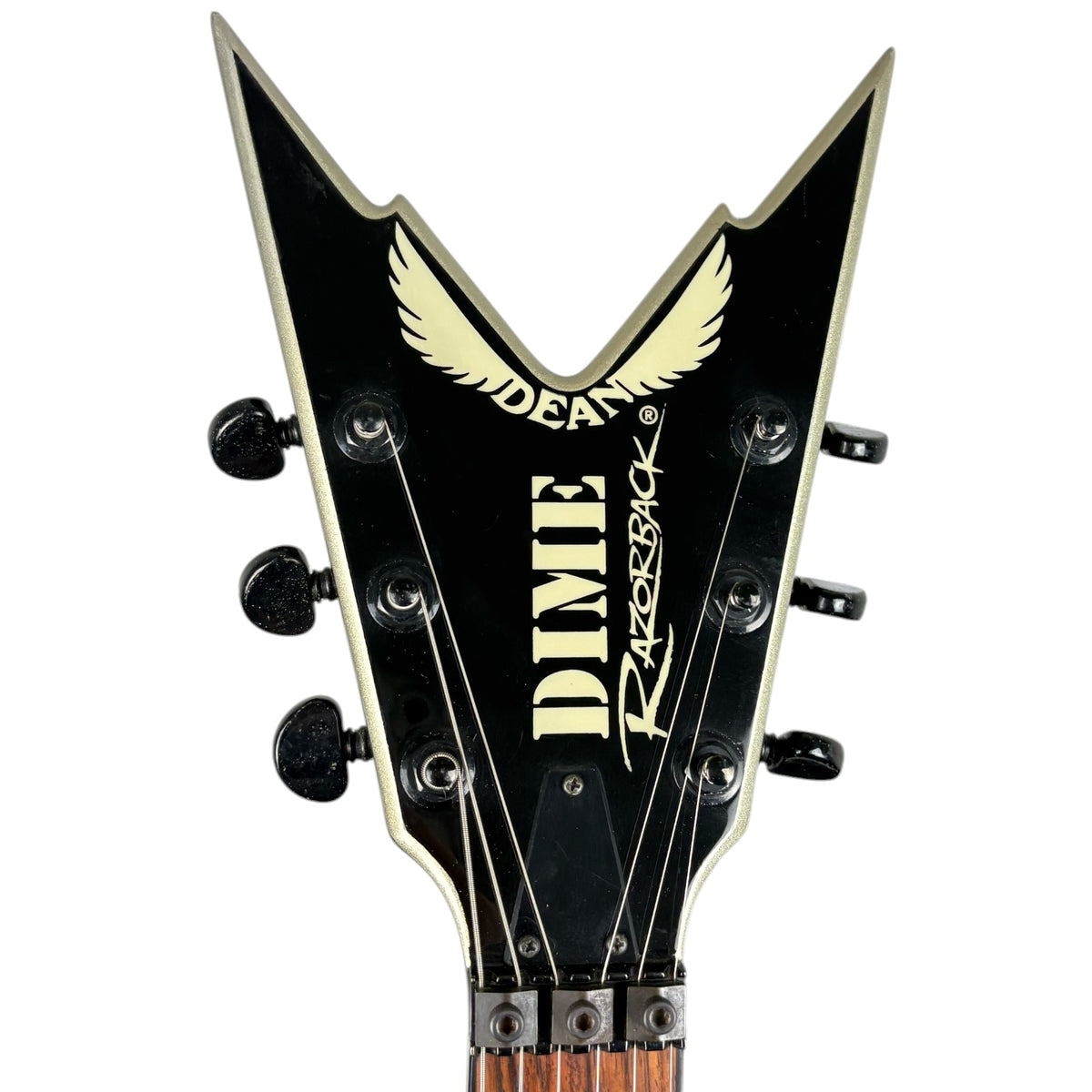 Dean Dimebag Darrell Signature Razorback 2006 - Black Silver
