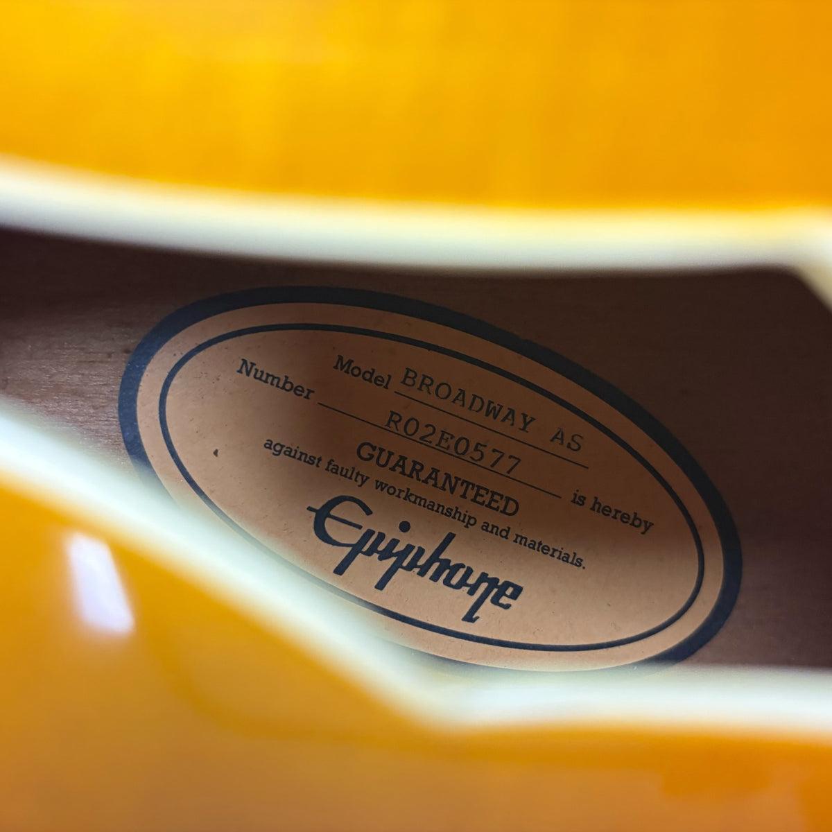 Epiphone Broadway AS 2002 - Sunburst