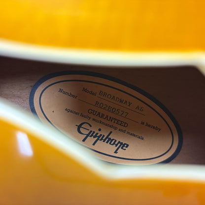 Epiphone Broadway AS 2002 - Sunburst