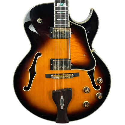 Ibanez LGB-30 George Benson Signature 2014 – vintage žlutý sunburst