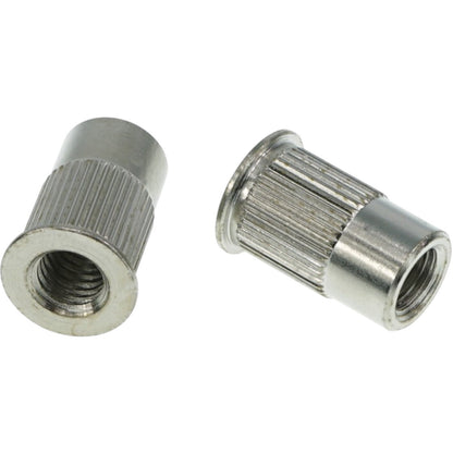 Faber TPI-B-MNG Faber 8 mm metriske tailpiece-indlæg (par) stål, nikkelbelagt, blank