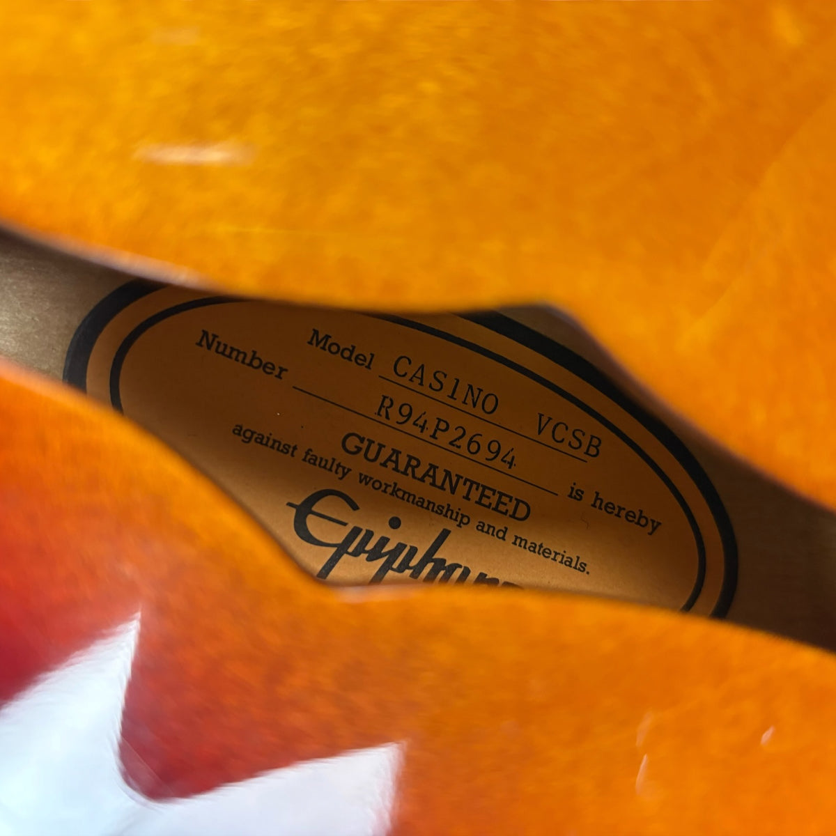 Epiphone Korea Casino VCSB 1994 — санбёрст