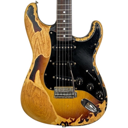 Fender Japan 72 Reissue Stratocaster 1984-1987 - Heavy Relic Sunburst
