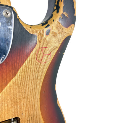 Fender Japan 72 Reissue Stratocaster 1984-1987 - Heavy Relic Sunburst