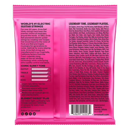 Cordes de guitare Ernie Ball Super Slinky 9-42