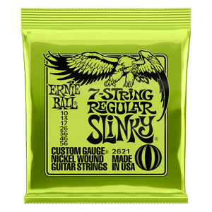 Ernie Ball Cordes de guitare 7 cordes Regular Slinky 10-56
