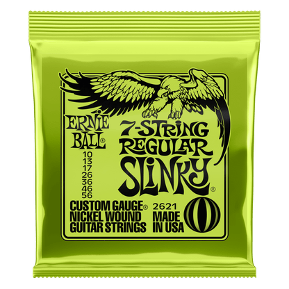 Ernie Ball Cordes de guitare 7 cordes Regular Slinky 10-56